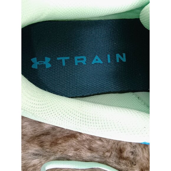 Under Armour Womens Charged Breathe TR3 Mint Green & Blue‎ Running Shoes Size 10 - Picture 7 of 8